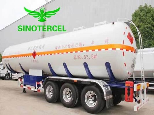 Mn Стальной газовый бак полуприцеп топливный бак 55000Liter Пропанный полуприцеп