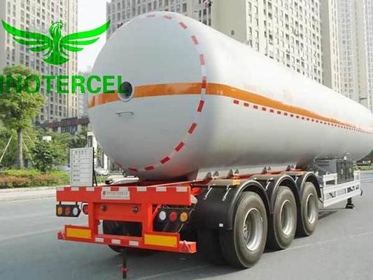 55000Ltr газовый бак полуприцеп с тремя осями Lng полуприцеп