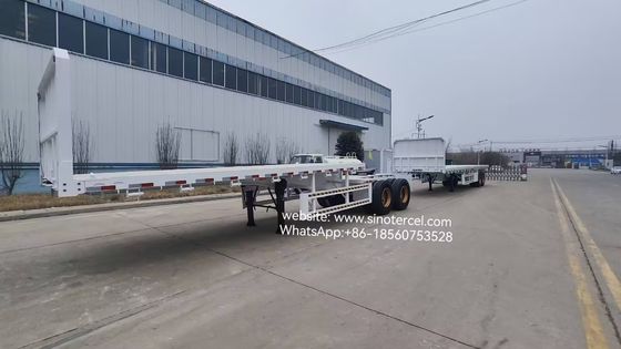 12 колес 12.00R25 Superlink прицепы двойной прицеп для 20ft и 40ft контейнер транспортировки