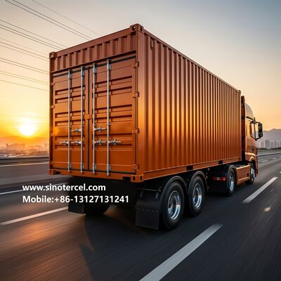 53ft Yellow Enclosed Box Semi Trailer с боковыми и задними дверями
