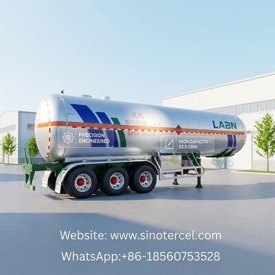 30CBM -60CBM полутанковый трейлер Пентановый полуприцеп 3 оси / 4 оси